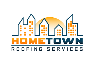 Hometown Roofing Services  logo design by BeDesign