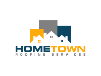 Hometown Roofing Services  logo design by denfransko