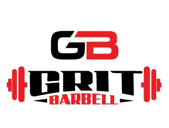 Grit Barbell logo design by Upoops