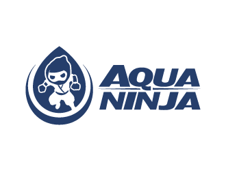 AquaNinja, Inc. logo design by JMikaze