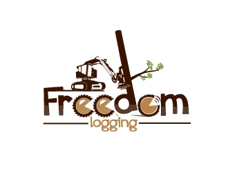 Freedom Logging Ltd logo design by Cyds