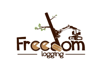 Freedom Logging Ltd logo design by Cyds