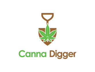 Canna Digger logo design by done