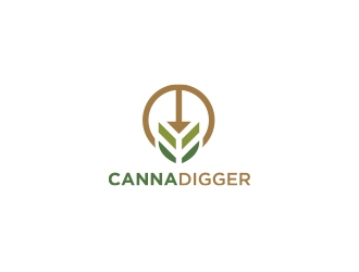 Canna Digger logo design by Eliben