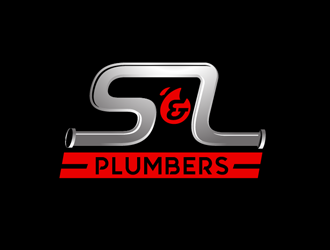 S & L Plumbers logo design by megalogos