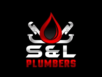 S & L Plumbers logo design by Suvendu