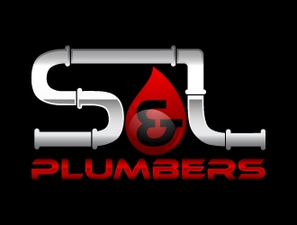 S & L Plumbers logo design by Suvendu