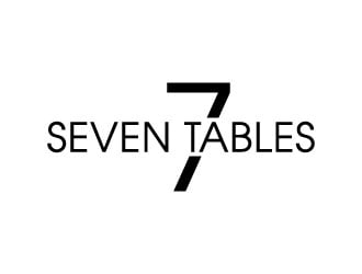 Seven Tables logo design by J0s3Ph