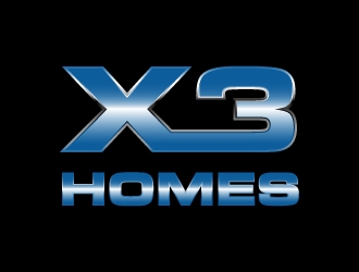 X3 Homes logo design by dibyo