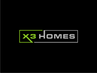X3 Homes logo design by sheilavalencia