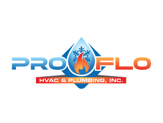 PROFLO HVAC & PLUMBING, INC. logo design by yurie