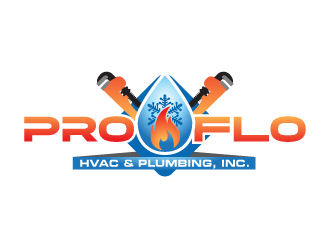 PROFLO HVAC & PLUMBING, INC. logo design by yurie