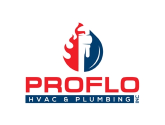 PROFLO HVAC & PLUMBING, INC. logo design by MAXR