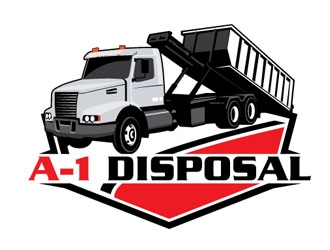 A-1 Disposal  logo design by shere