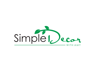 Simple Decor with Amy logo design by Shina