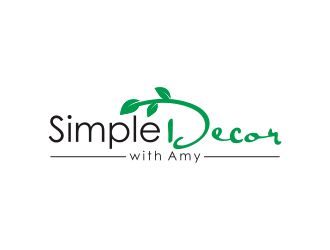 Simple Decor with Amy logo design by Shina