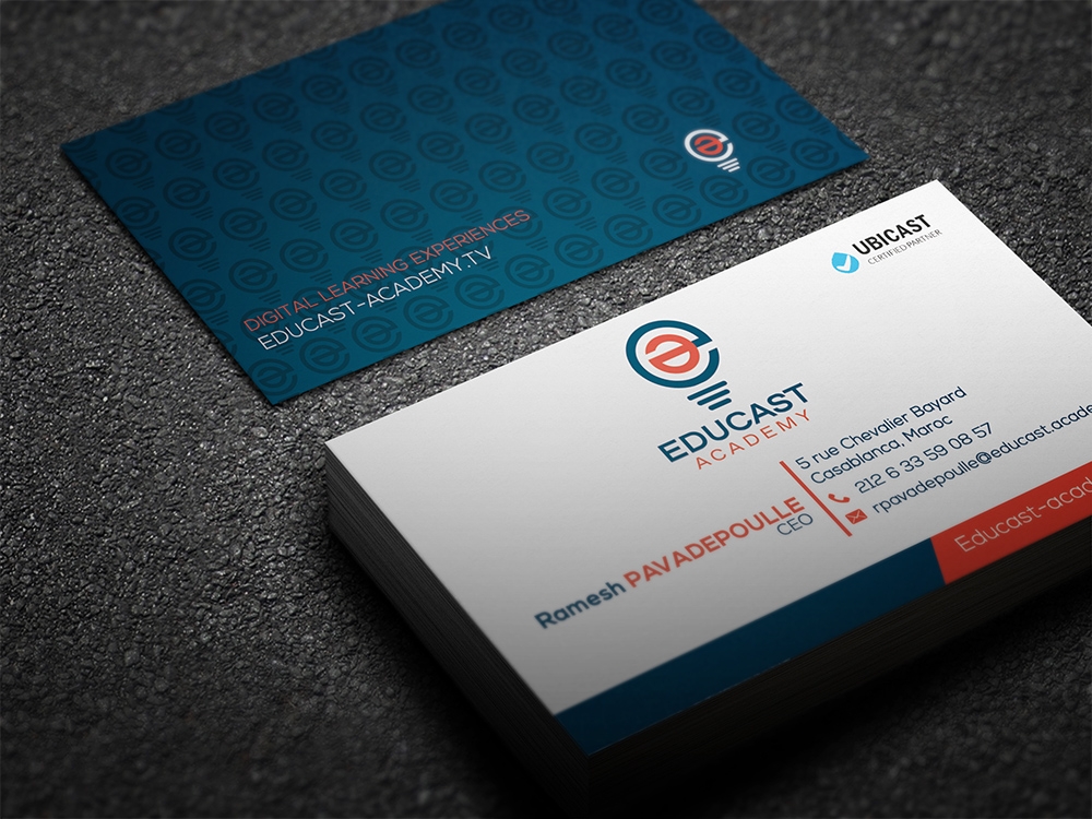 Educast Academy logo design by aamir