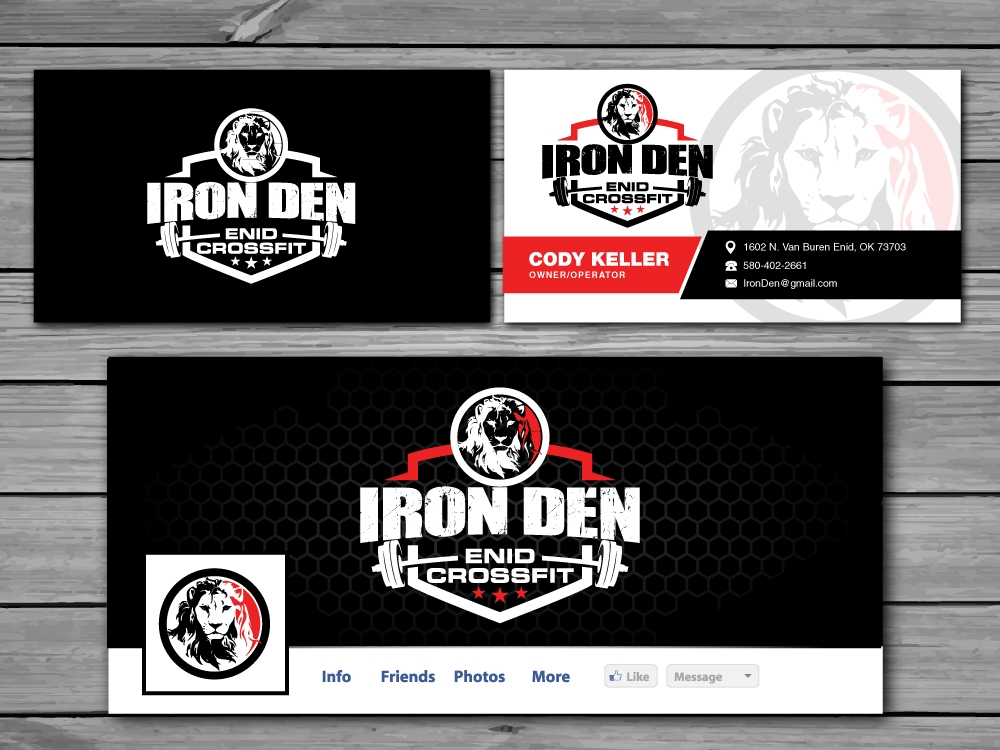 Enid Crossfit Iron Den logo design by labo