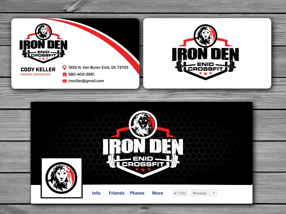Enid Crossfit Iron Den logo design by labo