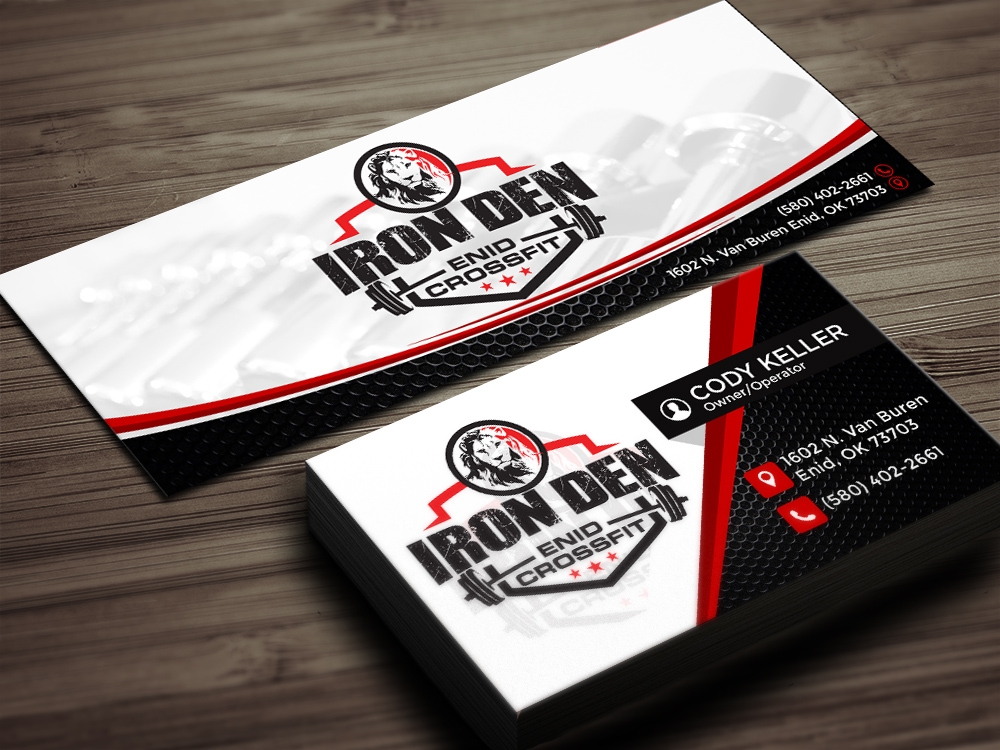 Enid Crossfit Iron Den logo design by rahppin