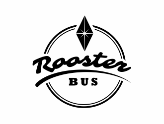 Rooster Bus logo design by mutafailan