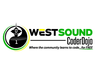 West Sound CoderDojo  logo design by jaize