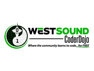 West Sound CoderDojo  logo design by jaize