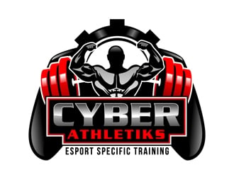 Cyber Athletiks logo design by DreamLogoDesign