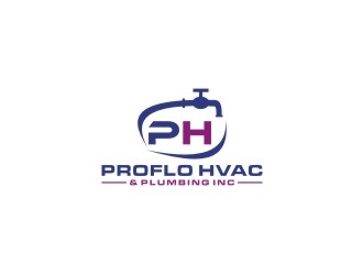 PROFLO HVAC & PLUMBING, INC. logo design by bricton