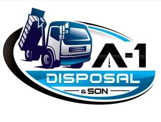 A-1 Disposal  logo design by shere