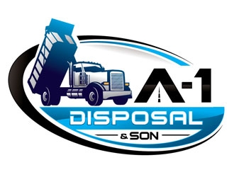 A-1 Disposal  logo design by shere