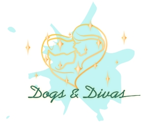 Dogs & Divas logo design by AikoLadyBug