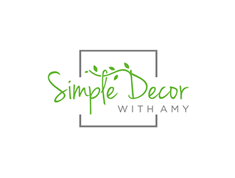 Simple Decor with Amy logo design by blackcane