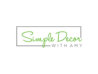 Simple Decor with Amy logo design by blackcane