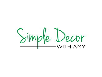 Simple Decor with Amy logo design by rief