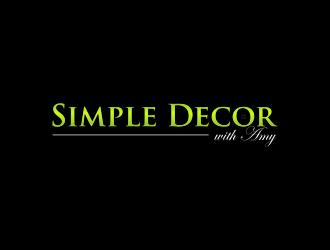 Simple Decor with Amy logo design by ammad
