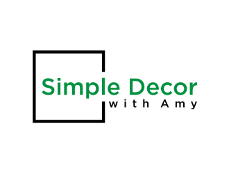 Simple Decor with Amy logo design by rief