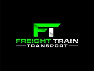FREIGHT TRAIN TRANSPORT  logo design by bricton