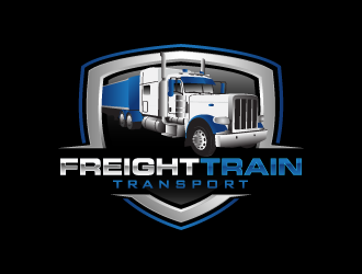 FREIGHT TRAIN TRANSPORT  logo design by yurie