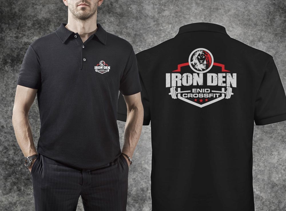 Enid Crossfit Iron Den logo design by Kindo