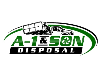 A-1 Disposal  logo design by jaize