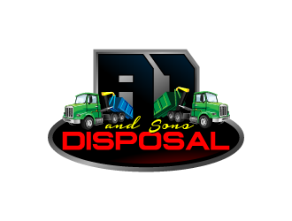 A-1 Disposal  logo design by reight