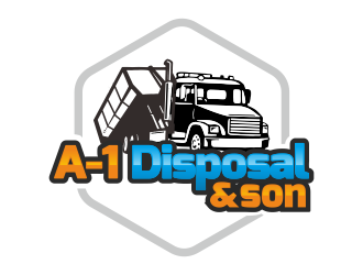 A-1 Disposal  logo design by YONK