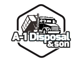 A-1 Disposal  logo design by YONK