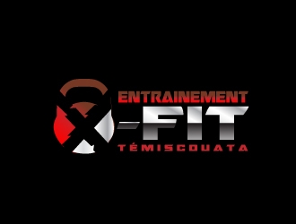 Entrainement X-FiT Témiscouata logo design by samuraiXcreations