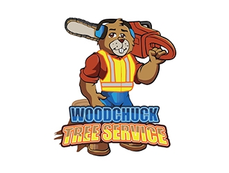 Woodchuck Tree Service logo design by XyloParadise
