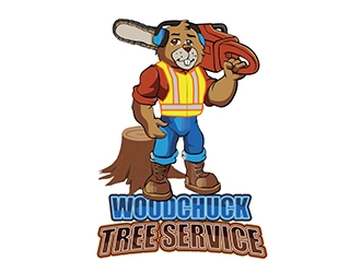 Woodchuck Tree Service logo design by XyloParadise