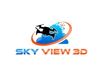Sky View 3D logo design by uttam