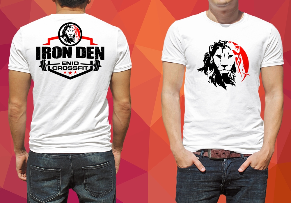 Enid Crossfit Iron Den logo design by Gelotine