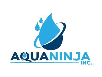 AquaNinja, Inc. logo design by jaize
